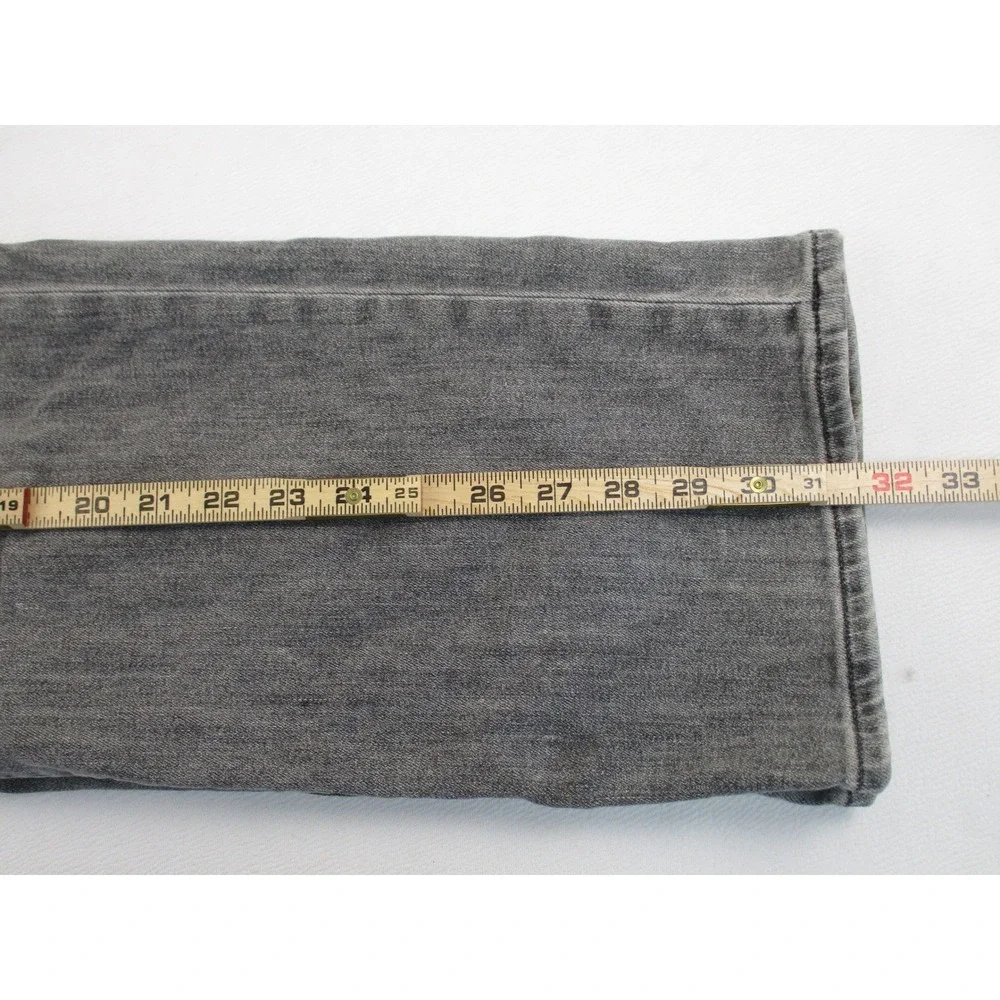 True Religion Ricky Jeans Mens 42 Gray Relaxed Fit Flap Pocket Horseshoe Faded